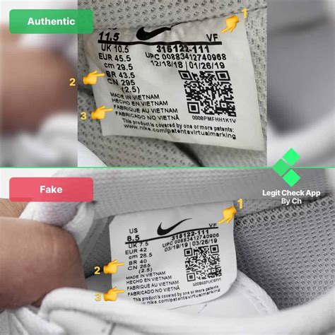 how to tell real nike shoes from fake|nike jersey authentic code check.